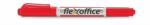 FlexOffice Alkoholos marker, 0, 4/1, 0 mm, kúpos, kétvégű, FLEXOFFICE "PM01", piros (fopm01p) - irodaszer