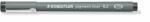 STAEDTLER Pigment Liner 0.2 mm Tusfilc -Fekete 10db/csomag