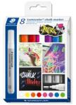 STAEDTLER Krétamarker készlet, 2, 4 mm, kúpos, STAEDTLER "Lumocolor® 344", 8 különböző szín (TS344C8) - jatekotthon