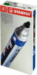 STABILO Mark-4-All Alkoholos Marker Készlet - 10 db/Csomag, Zöld (651/36B10)