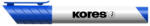 Kores Tábla- és flipchart marker, 1-3 mm, kúpos, KORES "K-Marker", kék (IK20833) - fapadospatron
