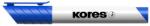 Kores Tábla- és flipchart marker, 1-3 mm, kúpos, KORES "K-Marker", kék (IK20833) - jatekotthon
