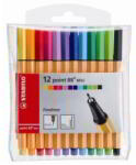 STABILO Point 88 Mini Tűfilc Készlet - 12 db, Vegyes (688/12-1)