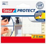 TESA Zaj- és csúszásgátló korong, 8mm, TESA "Protect", átlátszó, 28db/cs (57898-00000-01) - iconink