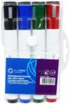 BLUERING Multifunkciós Kerek Táblamarker Készlet - 3 mm, Mágneses Törlővel, 4 Színben