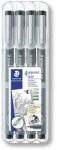 STAEDTLER Pigment Liner 308 Tusfilc Készlet - Fekete, 4 Darab (308 WP4)