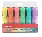 Kores Bright Liner Plus Pastel Szövegkiemelő Készlet - 0, 5-5 mm, 6 Különböző Szín (36166)