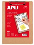 APLI Felírótábla Leszorító Csipesszel - A4, Fa