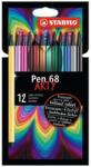 STABILO Pen 68 Arty Rostirón Készlet - 1 mm, 12 Különböző Szín (6812-1-20)