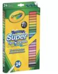 Crayola : Lemosható, vékonyhegyű filctoll készlet, 24 db-os