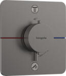 Hansgrohe ShowerSelect Comfort Q, rejtett termosztát 2 készülékhez, szálcsiszolt fekete króm, HAN-15583340 (HAN-15583340)