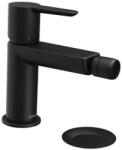 RAVAK Puri - Baterie bideu cu evacuare, Click-Clack, negru mat X070189 (X070189)