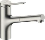 Hansgrohe Zesis M33 konyhai csaptelep álló rozsdamentes acél 74800800