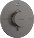 Hansgrohe ShowerSelect Comfort S, rejtett termosztát 1 készülékhez, szálcsiszolt fekete króm, HAN-15553340 (HAN-15553340)