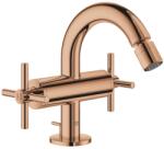 GROHE Atrio Baterie bideu dubla comanda cu ventil pop-up, cupru (warm sunset) (24027DA3)
