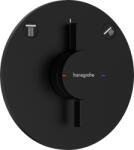 Hansgrohe DuoTurn S, rejtett csaptelep 2 készülékhez, fekete matt, HAN-75418670 (HAN-75418670)