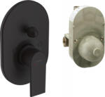 Hansgrohe Vernis Shape, rejtett fürdőcsaptelep, testtel, fekete matt, 71472670 (HAN-71472670)