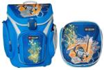  Ghiozdan scoala Explorer + sac sport, LEGO Core Line - design bleu Nexo Knights (LG-20018-1708)