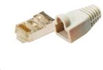 LogiLink MP0012 CAT-5 Moduláris csatlakozó törésgátlóval fehér 100db (MP0011)