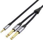 Vention Accesorii Audio Hi-Fi Cable mini jack 3.5 mm to 2x jack 6.5 mm Vention BARHG 1.5m (grey) (28909)