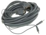 Roline 11.04. 5160-5 VGA + 3.5 mm Jack Apa - Apa Kábel - 10 m, Fekete
