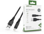 ACEFAST USB-A - Lightning töltő- és adatkábel 1, 2 m-es vezetékkel - 5V/2, 4A - ACEFAST C3-02 Acewire Charging Data Cable - fekete (Apple MFI engedélyes) - bluedigital