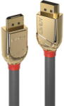 Lindy Cablu video LINDY Gold, DisplayPort Male - DisplayPort Male, v1.4, 2m, Gri-Auriu (LY-36292)