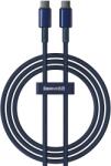 Baseus Tungsten Gold Type-C - Type-C kábel 100W 1m - tengerészkék