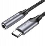 Vention Usb-c Adapter 3.5MM Mini Jack Vention 0.1M Szürke