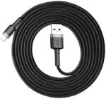 Baseus iPhone 8pin adatkábel, fekete, 3m, 2A, Baseus Cafule