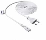 Akyga AK-RD-06A IEC C7 tápkábel 1.5m fehér
