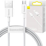 Baseus Cablul USB-Micro USB Baseus Superior 1m alb (CAMYS-02)
