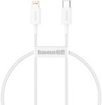 Baseus CABLU alimentare si date Baseus Superior, Fast Charging Data Cable pt. smartphone, USB Type-C la Lightning Iphone PD 20W, 0.25m, alb CATLYS-A01 (include TV 0.06 lei) (CATLYS-02)