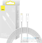 Baseus Dynamic Series USB-C-Lightning kábel, 20 W, 2 m, fehér - mobil-box