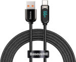 Baseus Display USB-USB-C kábel kijelzővel, 66W, 2m (fekete) (23544)