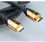 Roline 11.04. 5802 HDMI Kábel 2 M HDMI A-Típus (Standard) Fekete, Arany