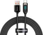 Baseus Display USB-A - Type-C kábel 66W 1 m - fekete