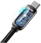 Baseus kábel USB A-ról Type C-re digitális kijelzővel 66W 6932172600563 1 m fekete (6932172600563)
