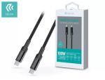 DEVIA Usb Type-c - Usb Type-c Adat- és Töltőkábel 1, 5 M-es Vezetékkel - Extreme Speed Series 100w Pd Cable - 5a - Black