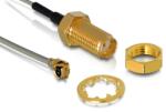 Delock 88419 SmAm HF/U. FL Antenna Kábel - 0.2 m, Fekete