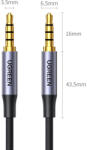 UGREEN Cable Aux Mini Jack 3, 5 mm-es kábel (apa) - 3, 5 mm-es Mini Jack (Apa) 3m fekete (AV183)