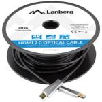 Lanberg HDMI v2.0 - HDMI Kábel - 40 m, Fekete