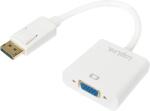 LogiLink DisplayPort 1.2 M D Sub 15 F Adapter Kábel 0.15m Fehér