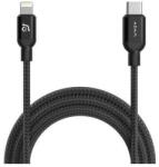 ADAM elements PeAk II C120B Lightning/USB-C adat- és töltőkábel MFi 120cm. fekete