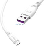 Dudao L2 USB-A - micro USB kábel 5A 1m - fehér