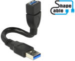 Delock kábel USB 3.0 A apa USB 3.0 A anya ShapeCable 0, 15 m