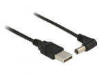 Delock USB > DC 5.5 x 2.1 mm apa tápkábel 1, 5m fekete (83578)