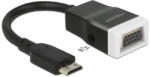 Delock MiniHDMI M - D-Sub 15 F Adapterkábel 0, 15m Fekete