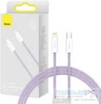 Baseus Dynamic Series USB-C-Lightning kábel, 20 W, 1 m, lila - mobil-box