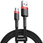  Adatkábel: BASEUS Cafule - USB / MicroUSB fekete szövet adatkábel 1, 5A, 2m